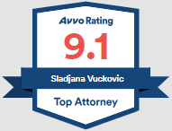 Avvo Rating | 9.1 | Sladjana Vuckovic | Top Attorney